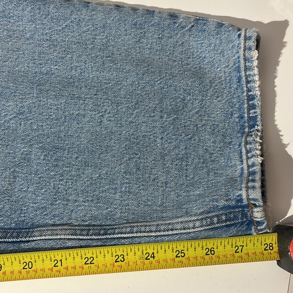 Abercrombie & Fitch The Dad High Rise denim jeans sz 24 short 37 plus distressed - Picture 7 of 10